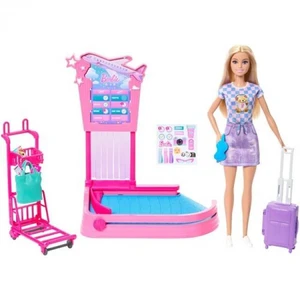 Barbie ?Malibu? Travel Doll, Baggage Claim Playset Barbie ?Malibu? Travel Doll, Baggage Claim Playset