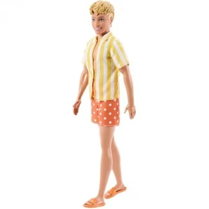Barbie Fashionistas Ken Doll #252 in Polka-Dot Shorts & Striped Shirt, Blond Barbie Fashionistas Ken Doll #252 in Polka-Dot Shorts & Striped Shirt, Blond