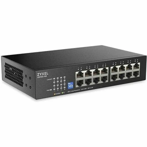 ZYXEL 16-port GbE Unmanaged Switch - 16 Ports - Gigabit Ethernet - 1000Base-T - 2 Layer Supported - 8.33 W Power Consumption - Twisted Pair - Wall Mountable, Rack-mountable - Lifetime Limited Warranty ZYXEL 16-port GbE Unmanaged Switch - 16 Ports - Gigabit Ethernet - 1000Base-T - 2 Layer Supported - 8.33 W Power Consumption - Twisted Pair - Wall Mountable, Rack-mountable - Lifetime Limited Warranty
