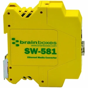 Brainboxes SW-581 Transceiver/Media Converter - 1 x Network (RJ-45) - Gigabit Ethernet - 1000Base-X - 1000 Mbit/s - 1 x Expansion Slots - SFP - 1 x SFP Slots - Power Supply - DIN Rail Mountable - TAA Brainboxes SW-581 Transceiver/Media Converter - 1 x Network (RJ-45) - Gigabit Ethernet - 1000Base-X - 1000 Mbit/s - 1 x Expansion Slots - SFP - 1 x SFP Slots - Power Supply - DIN Rail Mountable - TAA