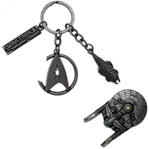 STAR TREK II: WRATH OF KHAN - KEYCHAIN AND PIN SET STAR TREK II: WRATH OF KHAN - KEYCHAIN AND PIN SET