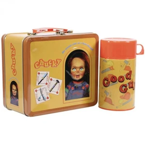 Child's Play Chucky Good Guys Tin Lunch Box with Beverage Container Child's Play Chucky Good Guys Tin Lunch Box with Beverage Container