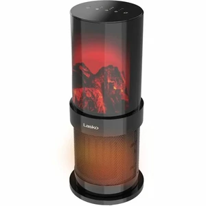 Lasko 20" Fireplace Ceramic Tower Space Heater - Ceramic - Electric - 900 W to 1500 W - 2 x Heat Settings - Timer - 300 Sq. ft. Coverage Area - 1500 W - 120 V AC - 12.50 A - Oscillation - Indoor, Lasko 20" Fireplace Ceramic Tower Space Heater - Ceramic - Electric - 900 W to 1500 W - 2 x Heat Settings - Timer - 300 Sq. ft. Coverage Area - 1500 W - 120 V AC - 12.50 A - Oscillation - Indoor,