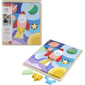 Fisher Price - Wooden Space Blocks Puzzle Fisher Price - Wooden Space Blocks Puzzle