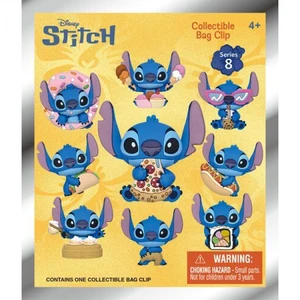 Stitch - 3D Foam Bag Clip Series 8 - 24pc Blind Bag PDQ Stitch - 3D Foam Bag Clip Series 8 - 24pc Blind Bag PDQ