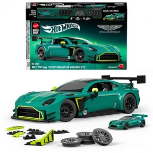 Mattel Brick Shop Hot Wheels ?24 Aston Martin Vantage Gt3 Building Toy Kit Mattel Brick Shop Hot Wheels ?24 Aston Martin Vantage Gt3 Building Toy Kit