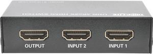 Tripp Lite 2-Port HDMI Switch for Video and Audio, 4K x 2K UHD @ 60 Hz (HDMI F/2xF) with Remote Control (B119-002-UHD)