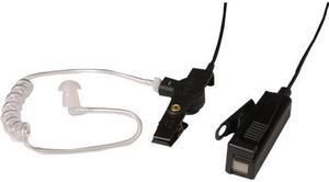 Two-wire Palm Mic with Earpiece, Black
