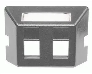 HUBBELL FP2GY PLATE, FURNITURE,STD,2POR