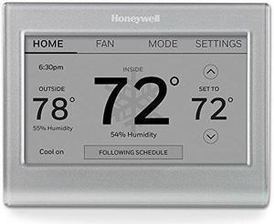 Honeywell Home - Smart Color Thermostat with Wi-Fi Connectivity, 7 Day Programmable, Customizable Color Touchscreen Display, ENERGY STAR Certified - Silver (RTH9585WF1004)