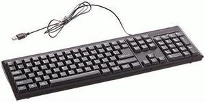 USB WIRED GENERIC 104 KEY SPILL-RESISTANT KEYBOARD