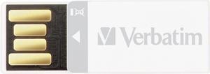 Verbatim Clip-it USB Drive 16GB White - 16 GB - USB 2.0 - White - 1/Pack