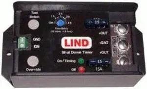 Lind Electronics SDT1230-057 Shut Down Timer, 2Hr, Fused With Terminal Screws