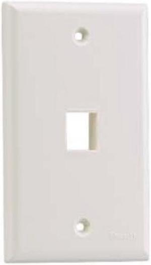 PANDUIT 1 Socket Netkey Faceplate - 1 x Socket(s) - 1-gang - White