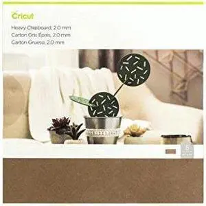 Cricut Heavy Chipboard Brown | 5 chipboards (2.0mm) 11"x11" 2004854