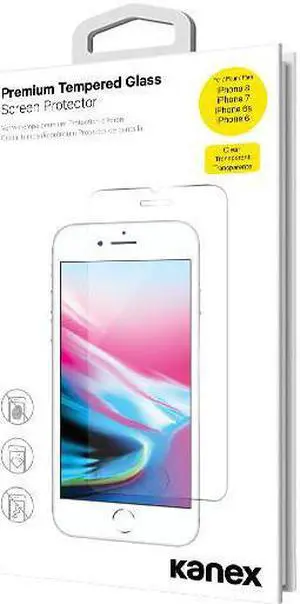 Kanex K184-1258-876P Premium Glass Screen Protector for iPhone 8 Plus, 7 Plus/6 Plus/6s Plus