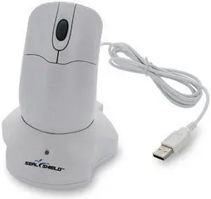 Seal Shield Silver Storm Wireless Waterproof Mouse (STWM042WE) - White