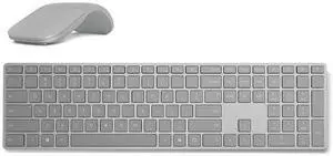 Surface Keyboard+Platinum Surface Arc Touch Mouse - Gray Surface Keyboard included - Mouse connects via Bluetooth - Bluetooth Connectivity for Keyboard - QWERTY Key Layout - Innovative full scroll pla