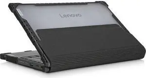 Lenovo Case For 300e Chrome MTK And 300e Win - For Lenovo Chromebook, Notebook - Black, Transparent - Bump Resistant, Drop Resistant - Polycarbonate, Thermoplastic Polyurethane (TPU)