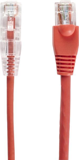 BLACK BOX C6APC28-RD-20 CAT6A 500-MHZ STRANDED ETHERNET PATCH CABLE - UNSHIELDED (UTP), CM PVC, SNAGLESS
