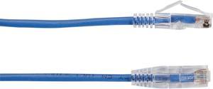Black Box C6PC28-BL-12 CAT6 250-MHz 28-AWG Stranded Ethernet Patch Cable - Unshielded, PVC, Snagless Boot, Blue, 12 ft.