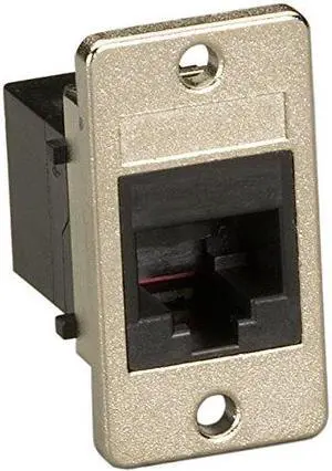 Black Box Panel-Mount Modular Coupler RJ-45 Black FMT1081