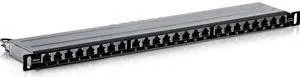 TRENDnet TC-P24C6AHS 24-Port Cat6A Shielded Half-U Patch Panel TRENDnet TC-P24C6AHS 24-Port Cat6A Shielded Half-U Patch Panel