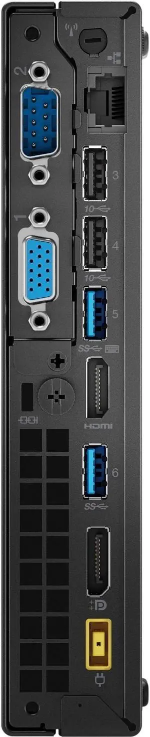 Lenovo ThinkCentre M920q 10RS0039US Desktop Computer - Core i5 i5-8500T - 16 GB RAM - 256 GB SSD - Tiny - Raven Black