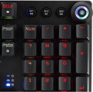 Adesso Rgb Programmable Mechanical Gaming Keyboard With Detachable Magnetic Palmrest