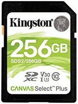 Kingston Canvas Select Plus 256 GB Class 10/UHS-I U3 SDXC 1 Pack SDS2256GB