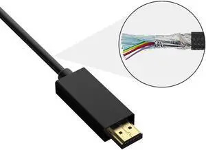 4XEM 4K Displayport to HDMI Cable 3ft 4XDPHDMI3FT4K