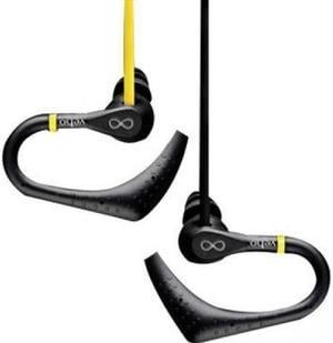 Veho Black/Yellow CEVEP-005-ZS2 3.5mm Connector ZS-2 Water Resistant Sport Hook Earbuds