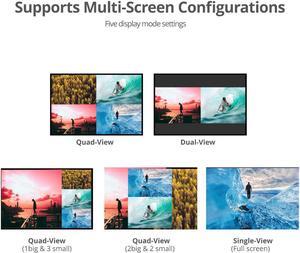 SIIG - CE-H25R11-S1 - SIIG 4x1 HDMI Seamless Quad-Split Multi-Viewer Switcher - 1920 x 1080 - Full HD - 4 x 1 - 1 x HDMI