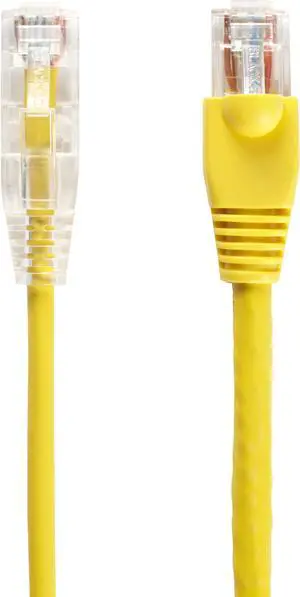 BLACK BOX C6APC28-YL-15 CAT6A 500-MHZ STRANDED ETHERNET PATCH CABLE - UNSHIELDED (UTP), CM PVC, SNAGLESS