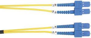 Black Box Single-Mode Value Line Patch Cable, SC-SC, 5-m (16.4-ft.) - 16.40 ft Fiber Optic Network Cable for Network Device - First End: 2 x SC Male Network - Second End: 2 x SC Male Network - Patch C