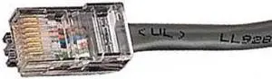 BLACK BOX EVNSL647-0002 CAT6 550MHZ STR UTP PVC SNG BK 2FT