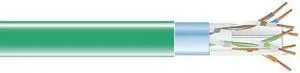 CAT6 400-MHz Shielded Solid Bulk Cable F/UTP PVC 1000-ft. 304.8-m Green