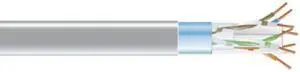 CAT6 400MHZ SLD FUTP PLN GY 1000FT SPL
