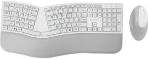 Kensington Pro Fit K75407US Gray 2.4 GHz and Bluetooth Ergonomic Keyboard and Mouse