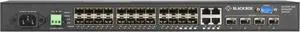 Black Box Gigabit Managed Ethernet SFP Fiber Switch - 28-Port