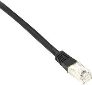 CAT6 SHLD PATCH CABLE 6 feet 26 AWG STRND CMR BLACK