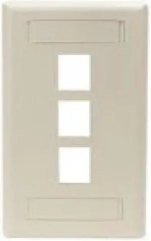 Black Box GigaStation2 3 Socket Network Faceplate