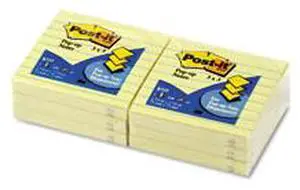 3M R335YW Pop-Up Note Refills  3 x 3  Canary Yellow  Six 100-Sheet Pads Pack