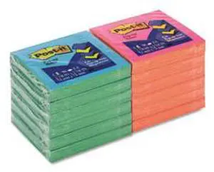 Post-it Pop-up Notes 3" x 3" Beachside Café Collection 90 Sheet/Pad 12 Pads/Pack (R330UALT)
