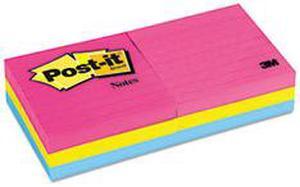 3M 6306AN Neon Color Notes  3 x 3  Two Neon Colors  Six 100-Sheet Pads Pack