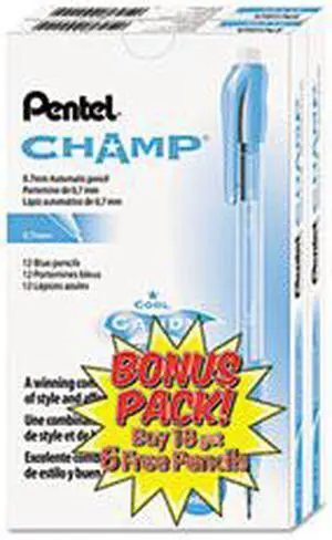 Champ Mechanical Pencil, 0.70 mm, Blue Barrel, 24/Pack - AL17CSWUS
