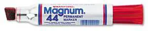 Magnum Oversized Permanent Marker, Chisel Tip, Red
