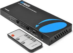 4K HDMI Matrix Switch 2 X 2 by Orei Switcher 18G UltraHD Supports Upto 4K @ 60Hz & 1080P IR EDID HDCP 2.- Remote Control (UHDS-202)