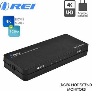  OREI 4K 1 in 2 Out HDMI Splitter 4:4:4 8-bit - HDMI 2.0, HDCP  2.2, 18 Gbps, 4K @ 60Hz HDMI Duplicator/Distributor UltaHD High Resolution  Down Scaler 1x2 (UHDS-102C) : Electronics