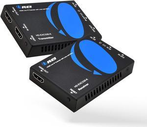 HDMI Extender Over CAT5/CAT6 by OREI with IR Upto 330 Feet - Loop Out - 1080P Full HD Signal Distribution - Over IP